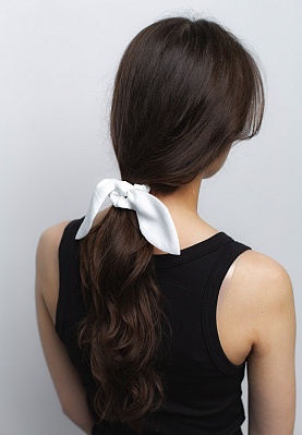 Week women's milky linen tie hair elastic 240-25-002, фото 1 